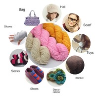 Wholesale Factory Super Soft Acrylic Wool Yarn Thread Warm DIY Knitting Materials for Soft Baby Sweater Kids Adult Scarf Weaving
