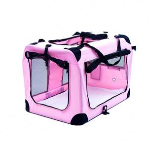 Caja de Transporte Plegable de Alta Calidad para Perros, Gatos y Conejos, con Correas y Tapete - Product Image 1