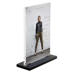 Chất lượng cao freestanding cong rõ ràng <span class=keywords><strong>Acrylic</strong></span> Poster đơn chủ perspex tờ rơi Máy tính để bàn hiển thị đứng <span class=keywords><strong>Acrylic</strong></span> dấu hiệu chủ - Product Image 4