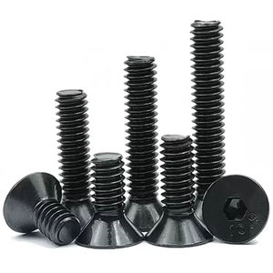 2 #4 #6 #8 #10 #3/16 1/4 1/2 5/16 3/8 имперские черные Оксидные Стальные Шестигранные Болты с плоской потайной головкой - Product Image 5