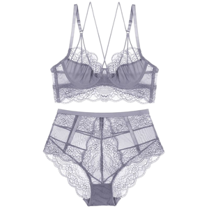 Nuevo sujetador push-up de encaje ultrafino de ganchillo 2026 estilo europeo-americano, sexy, reductor de busto, con doble botonadura y efecto anticaída. - Product Image 1