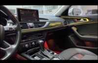 Kit d'éclairage ambiant dynamique C7, 256 couleurs, plug-and-play pour Audi A6/S6/RS6/A7 2012-2018, 12V 6W, lumières d'ambiance LED intérieures