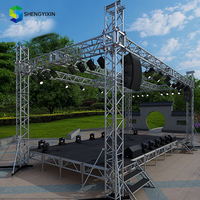 Usine de plate-forme de scène portable en alliage d'aluminium personnalisable extérieur étanche Mobile Concert Escenario Truss affiche