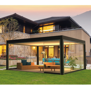 YOUYA, Fabricante de Pérgolas de Aluminio para Exteriores, Personalizadas e Impermeables, con Puerta de Vidrio, Pérgola de Aluminio Premium - Product Image 1