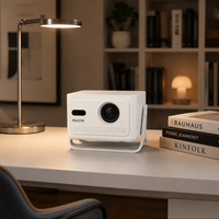 Projecteur LCD Mini Natif HY320Max 1080P 400 Lumens ANSI Mise au Point Automatique Correction Trapézoïdale Automatique BT5.4 WiFi6 Prise en Charge 8K Haut-parleurs Intégrés Pour la Maison