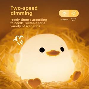<span class=keywords><strong>Veilleuse</strong></span> <span class=keywords><strong>Doudou</strong></span> Canard pour Chambre à Coucher, Protection Oculaire, Lampe à Pression pour Bébé, Lampe de Table Alimentée par Piles, Commande à Interrupteur - Product Image 3