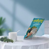 Support de livre en acrylique, chevalet d'affichage en acrylique transparent, support de tablette transparent pour afficher des photos, des livres, des feuilles de musique, des carnets