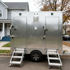 <b>Portable</b> Bathroom Trailer Complete Mobile Washroom with <b>Shower</b> Toilet Sink Durable & Eco-Friendly for Outdoor Rental Event Use - Product Image 3