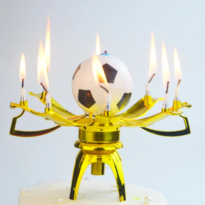 Innovador trofeo de simulación sorpresa romántica Feliz cumpleaños canción pastel decoración vela - Product Image 3