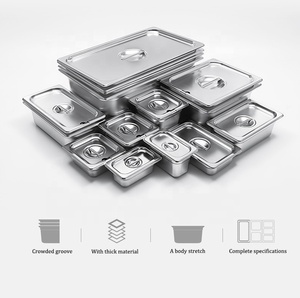 Contenitore per Alimenti in Acciaio <span class=keywords><strong>Inox</strong></span> di Tutte le Dimensioni Standard, Vassoio per Buffet di Hotel, <span class=keywords><strong>Teglia</strong></span> Gastronorm - Product Image 2