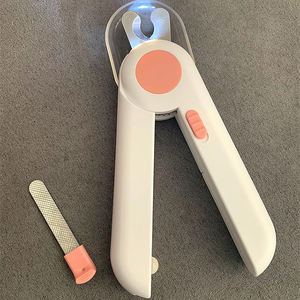 Cortaúñas para mascotas con luz LED UV para recortador de garras de perros y gatos para evitar el corte de la línea de sangre, herramienta de aseo con cuchilla afilada en ángulo - Product Image 1