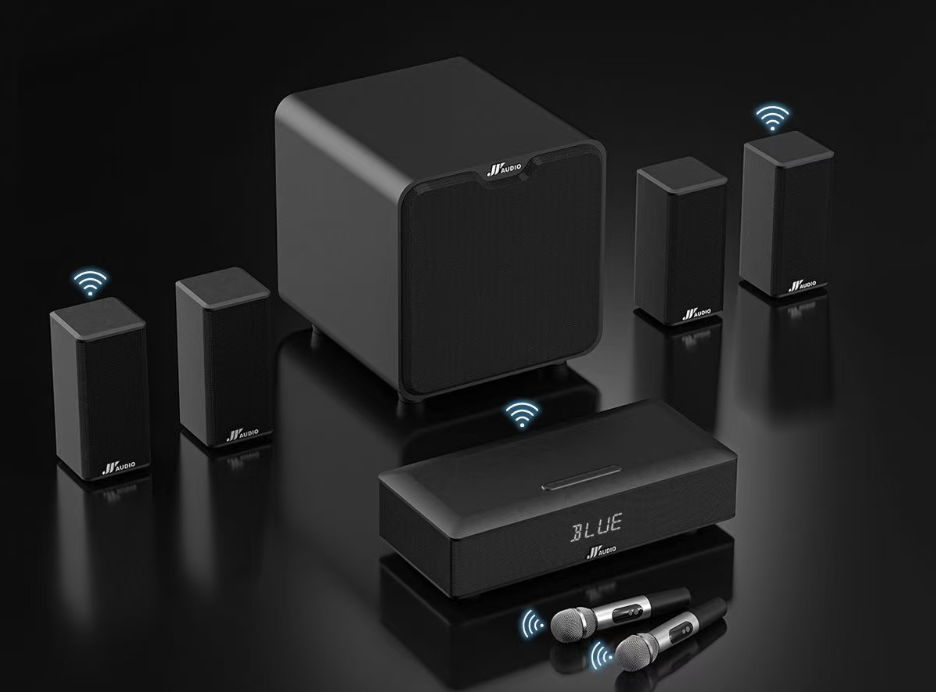 Black -Mic+Wired subwoofer