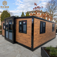 Maison modulaire extensible à double aile de 20, 30 ou 40 pieds, 1 à 4 chambres avec salon, sur mesure, type conteneur