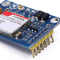 SIM800L V2.0 3.4-4.4V Modul GSM GPRS Nirkabel Quad-Band dengan Kabel Antena M105 Konsumsi Daya Rendah 1.5mA Mode Tidur