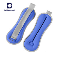 Bellewins Poids de cheville avec logo personnalisé Poignets de poids sable de fer Fitness 0.5Kg 1Kg 1.5Kg Poids de cheville et de poignet réglables en néoprène