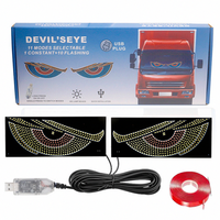 Les yeux du diable dynamiques flexibles de voitures de LED, voiture observe la lumière décorative d'oeil de démon d'USB, yeux menés flexibles faits sur commande d'écran de LED