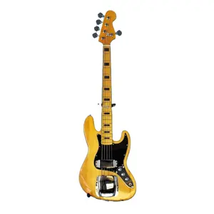 ZLG Yellow Color E-Bass 5-saitiges JB mit hellem Finish, schneller Versand für Anfänger