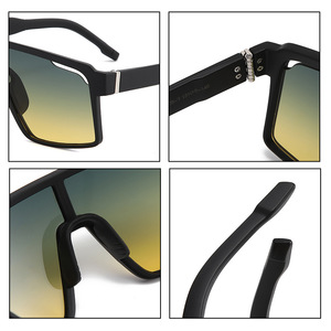 Lunettes de soleil de sport à monture intégrale, verres dégradés, protection UV 100%, sports de plein air, unisexe, adulte - Product Image 3