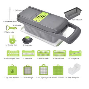Picadora de Verduras Multifuncional Manual, Rebanadora y Cortadora de Verduras Tipo Mandolina, Venta Caliente del Fabricante - Product Image 3