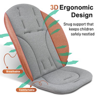 Coussin de siège de poussette avec oreiller réglable, ajustement universel, insert respirant pour poussettes de bébé, confort pour nouveau-né