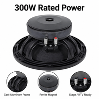 Haut-parleur de milieu de gamme LS HDW-1036 de 10 pouces, 600 W, bobine vocale de 65 mm, impédance de 8 ohms, construction métallique pour lecteurs de musique à son surround
