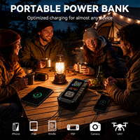 Démarreur de voiture portable 20000 mAh 12 V, booster de batterie de voiture, chargeur de batterie au lithium, pompe à air, gonfleur de pneus avec LED