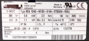 Transductor Plc MCA 10I40-H01B0-B14N-ST5S00N-R0SU 13323758 08kW en Embalaje Original Plc MCA 10I40-H01B0-B14N-ST5S00N-R0SU 13323758 - Product Image 3