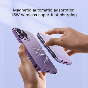 Banco de Energía con Pantalla LED Digital y Cable Integrado, Banco de Energía de Carga Rápida Inalámbrica Magnética de 15 W, <span class=keywords><strong>W1</strong></span> - Product Image 6