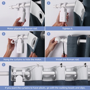 Contrôleur <span class=keywords><strong>de</strong></span> rideaux intelligents Tuya WiFi, moteur <span class=keywords><strong>de</strong></span> rideau électrique <span class=keywords><strong>BLE</strong></span>, commande vocale, ouvre-rideau automatique sans fil, robot - Product Image 6