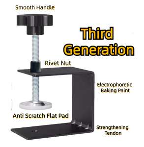 Mẫu phần cứng tủ, đồ gá phổ quát hình chữ C, kẹp cố định ngăn kéo <span class=keywords><strong>2</strong></span> mảnh, được sử dụng để lắp đặt núm - Product Image 6