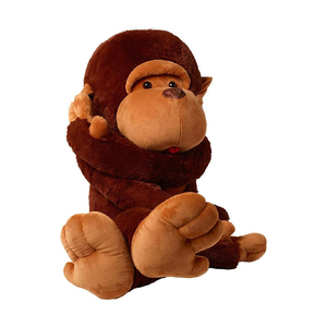 Yingii OEM Adorable Peluche Gorille Marron Doux de 30 Pouces, avec Longue Queue, Jambes Flexibles, Visage Rond et Pattes Réalistes, Jouet en Peluche Grand Singe à Câliner - Product Image 2