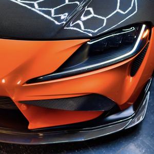 Alerón Delantero de Fibra de Carbono, Divisores Laterales, Alerones Canard, Molduras para Toyota Supra A90 A91 MK5 2019+ Estilo V AutoTuning - Product Image 2