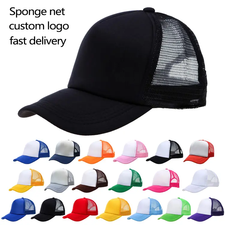 Trucker Mesh Caps Customized Summer Sports Running Caps Hat Dry Fit Baseball Snapback Cap