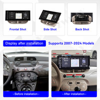 Lecteur multimédia de voiture ZWNAV autoradio Android pour plat 500 2007-2024 autoradio Fascia cadre tableau de bord 2 Din lecteur Audio stéréo de voiture