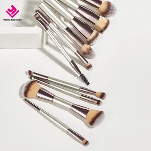 Custom logo makeup brushes / Double-end Private label makeup brush set