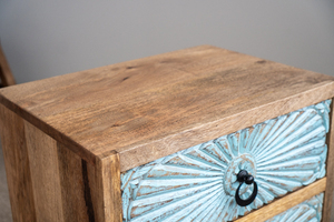 <b>Wooden</b> Side <b>Table</b> Premium Solid Timber End <b>Table</b> Handmade Bedside Furniture Modern <b>Rustic</b> Design for Bedroom Living Room - Product Image 4