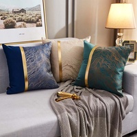Populaire Vente Lisse Satin Jacquard Taie D'oreiller Canapé Décor Personnalisé Satin Taie D'oreiller avec Fermeture Éclair