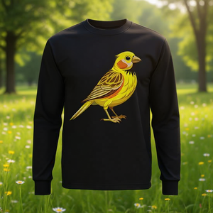 Camiseta de manga larga con diseño de pájaro American Goldfinch, diseño de naturaleza, estampado de animales lindos - Product Image 3