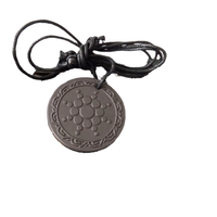 Pendentif en pierre de lave à énergie scalaire quantique, style classique, motif tournesol, sans effets secondaires, pour garçons et filles