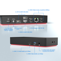 Station d'Accueil USB C 13-en-1 Triple Écran Multiport pour Ordinateurs Portables Dell/Surface/HP/Lenovo