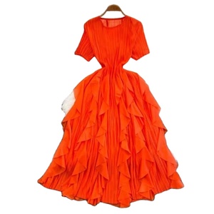 Nuevo Vestido Plisado con Múltiples Volantes para Mujer, Vestidos de Hada con Estilo Celestial, Vestidos Sólidos Estilo Celebridad - Product Image 2