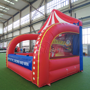 WINSUN Circus Inflatable Time Stop Game Tent Red White Striped With Electronic <b>Timer</b> For Carnival Fair Party Rental Commercial - Product Image 2