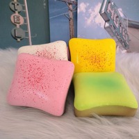 Mainan Roti Panggang Squishy Lemido, Empuk, Lengket, Busa, Slow Rebound, Tahan Lama,  Mido Roti Kukus, Merek FS, TPR, Unisex