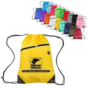 Toptan ipli sırt çantaları toplu naylon İpli çanta dize sırt çantaları destek 16 renkler