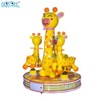 Manège pour enfants Girafe qui se transforme en cheval, équipement d'amusement à monnayeur pour enfants, destiné aux distributeurs mondiaux