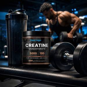 Créatine monohydrate pour adultes, prix avantageux, sport, musculation, booster d'énergie et d'endurance, poudre pré-entraînement, flacon de 500g - Product Image 3