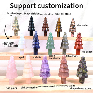 เครื่องแกะสลักคริสตัลโ<span class=keywords><strong>อป</strong></span>อลประสบการณ์10 + ปีทำจากวัสดุหลากหลายงานหัตถกรรมแกะสลักต้นคริสต์มาสสำหรับประดับ - Product Image 3