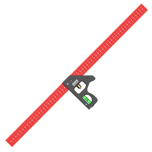 Regla de Medición Multiángulo y Escuadra de Carpintero - Construcción Totalmente de <span class=keywords><strong>Aluminio</strong></span>, Nivel de Vial para Tareas de Trazado y Escritura - Product Image 1