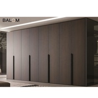 Armoires de chambre à coucher modernes en bois mat, design nouveau, très vendues, en contreplaqué mélaminé sur mesure