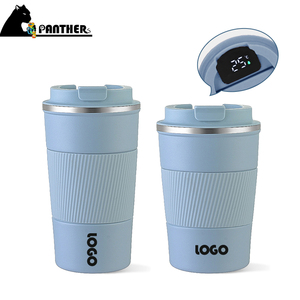 كوب قهوة ذكي متعدد الألوان سعة 13 أونصة، كوب قهوة حراري ذكي معزول بجدار مزدوج سعة 17 أونصة، كوب قهوة مطبوع حسب الطلب - Product Image 1